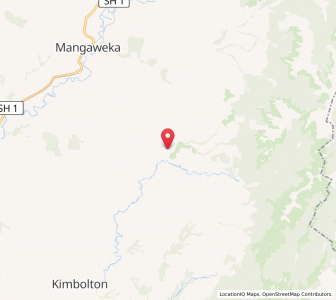 Map of Rangiwahia, Manawatu-Wanganui