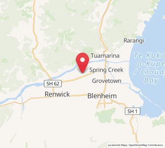 Map of Rapaura, Marlborough