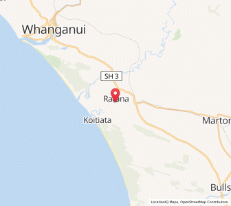 Map of Ratana, Manawatu-Wanganui