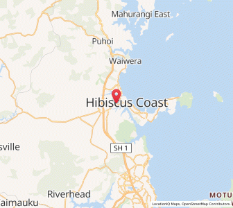Map of Red Beach, Auckland