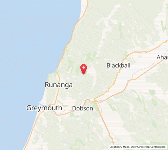 Map of Rewanui, West Coast