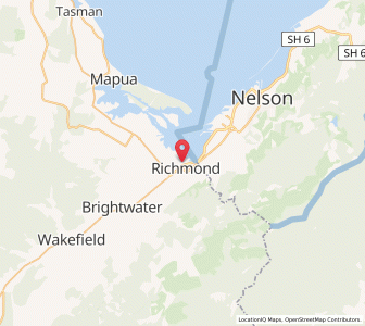 Map of Richmond, Tasman