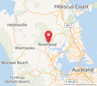 Map of Riverhead, Auckland