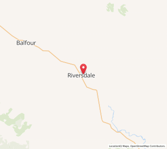 Map of Riversdale, Southland