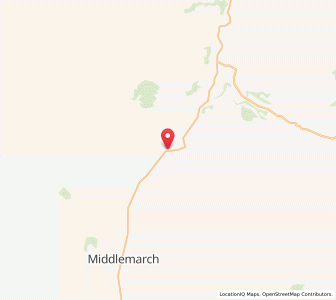 Map of Rock and Pillar, Otago