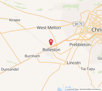 Map of Rolleston, Canterbury