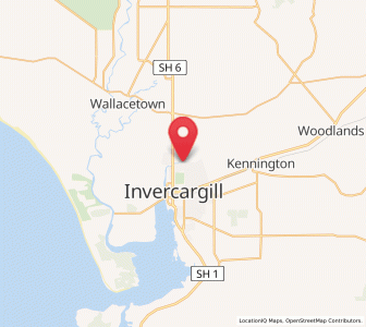 Map of Rosedale, Southland
