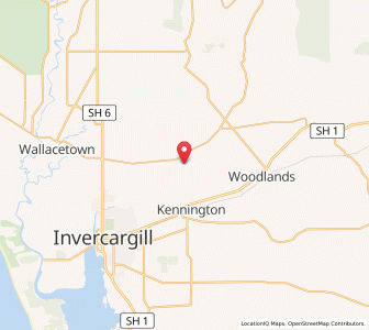 Map of Roslyn Bush, Southland