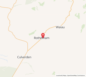 Map of Rotherham, Canterbury
