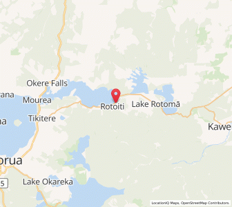 Map of Rotoiti, Bay of Plenty