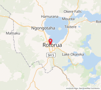 Map of Rotorua, Bay of Plenty