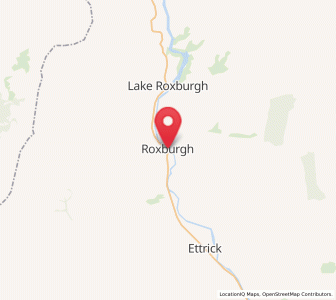 Map of Roxburgh, Otago