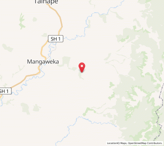Map of Ruahine, Manawatu-Wanganui