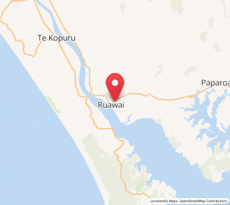 Map of Ruawai, Northland