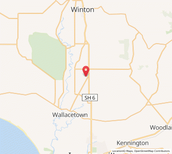 Map of Ryal Bush, Southland