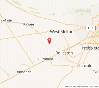 Map of Sandy Knolls, Canterbury
