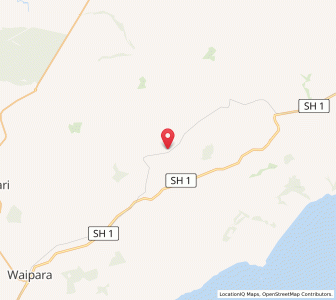 Map of Scargill, Canterbury
