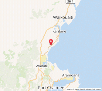 Map of Seacliff, Otago