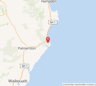 Map of Shag Point, Otago