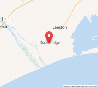 Map of Southbridge, Canterbury