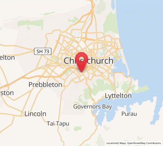 Map of Spreydon, Canterbury