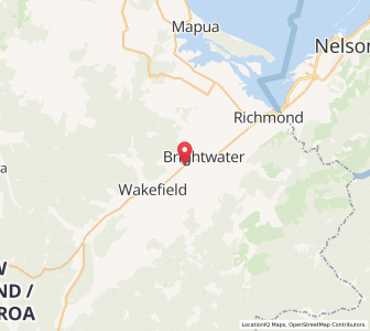 Map of Spring Grove, Tasman