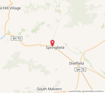 Map of Springfield, Canterbury