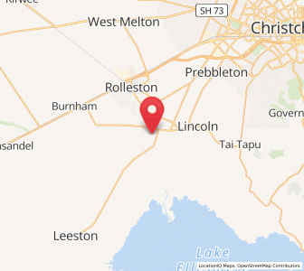 Map of Springston, Canterbury