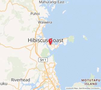 Map of Stanmore Bay, Auckland