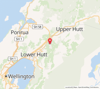 Map of Stokes Valley, Wellington