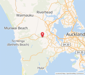 Map of Swanson, Auckland