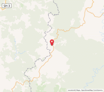 Map of Tahora, Manawatu-Wanganui
