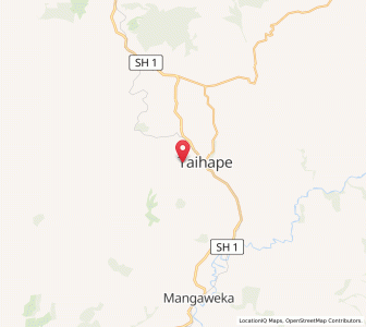 Map of Taihape, Wellington