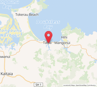 Map of Taipa, Northland