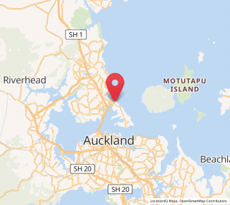 Map of Takapuna, Auckland
