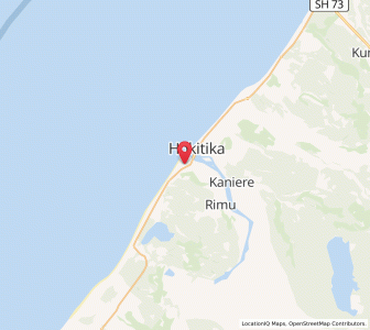 Map of Takutai, West Coast