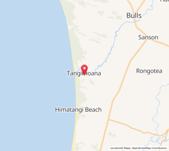 Map of Tangimoana, Manawatu-Wanganui