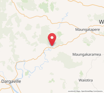 Map of Tangiteroria, Northland