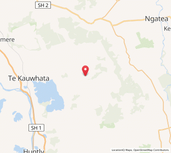 Map of Taniwha, Waikato