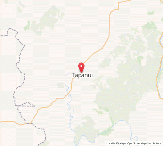 Map of Tapanui, Otago