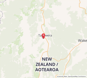 Map of Tapawera, Tasman