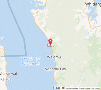 Map of Tapu, Waikato