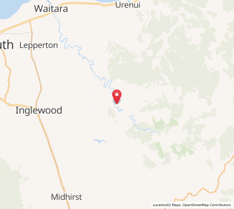 Map of Tarata, Taranaki