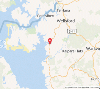 Map of Tauhoa, Auckland