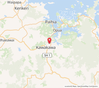 Map of Taumarere, Northland