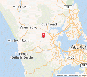 Map of Taupaki, Auckland