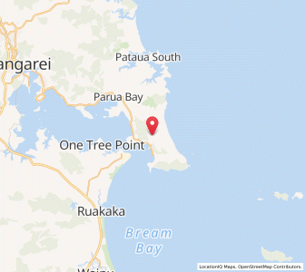 Map of Taurikura, Northland