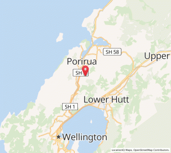 Map of Tawa Flat, Wellington