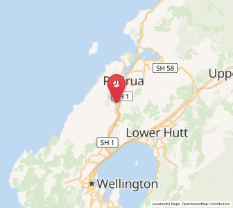 Map of Tawa, Wellington