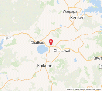 Map of Te Ahuahu, Northland
